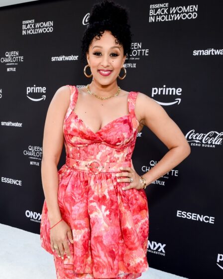 Tamera Mowry at the Essence 16th Annual Black Women in Hollywood Awards held at Fairmont Century Plaza on March 9, 2023 in Los Angeles, California.