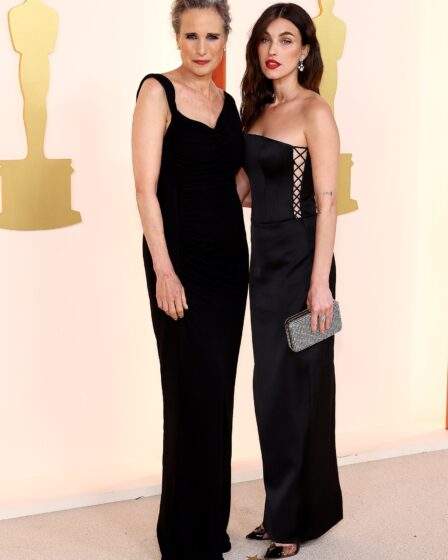 HOLLYWOOD CALIFORNIA  MARCH 12  Andie MacDowell and Rainey Qualley attend the 95th Annual Academy Awards on March 12...