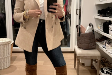 Tia Mowry Slips Into Suede Knee-High Boots & Skinny Jeans – Footwear News