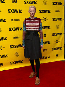 Tilda Swinton Wore Two Charles Jeffrey Loverboy During The 2023 SXSW Conference and Festivals
Problemista 
Charles Jeffrey Loverboy Fall 2023
