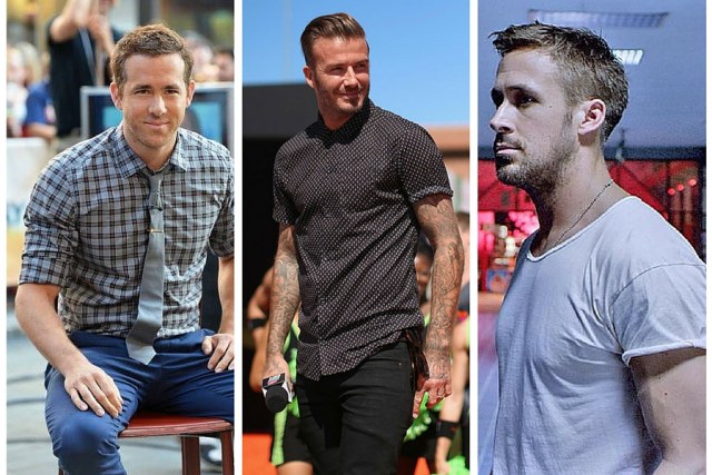 be attractive to women, tips for men to look instantly more attractive, rolled sleeves, ryan reynolds rolled sleeves, david beckham rolled sleeves, ryan gosling rolled sleeves