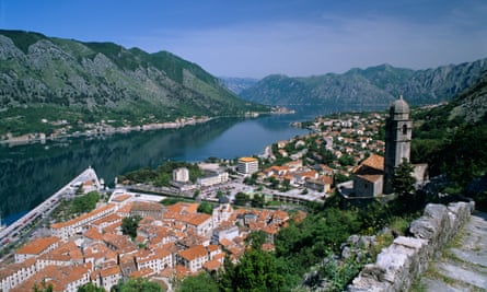 View from fortress of St Ivan, Kotor.
