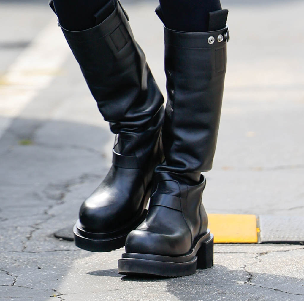 Lori Harvey, Knee-High Boots, Lug Sole Boots, Celebrity Style, Los Angeles