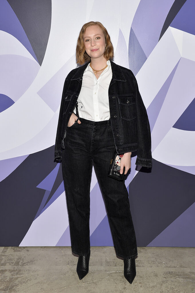 Hannah Einbinder attends Dare In Gris Dior The Grey Zone Opening 