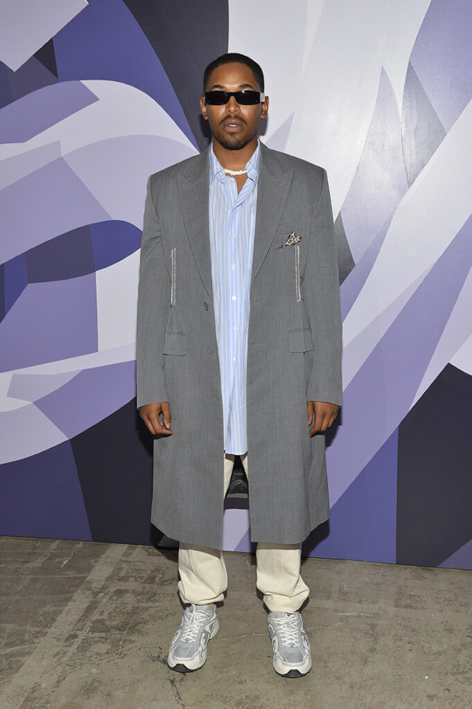 Kelvin Harrison Jr. attends Dare In Gris Dior The Grey Zone Opening 