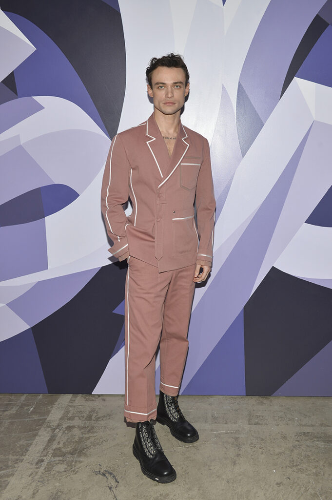 Thomas Doherty attends Dare In Gris Dior The Grey Zone Opening