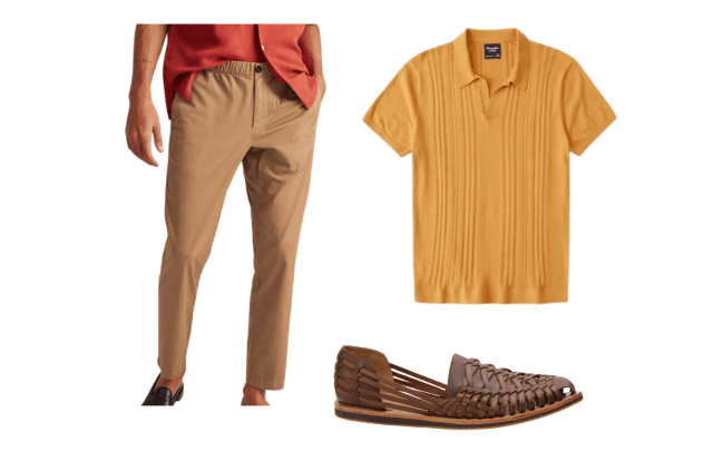 how to wear a knit polo shirt