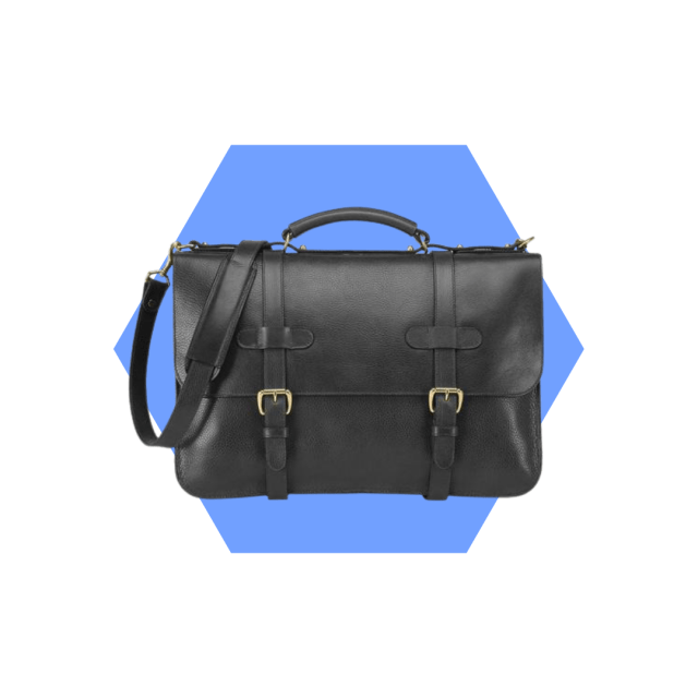 men's leather briefcase, men's wardrobe essentials for your 40s