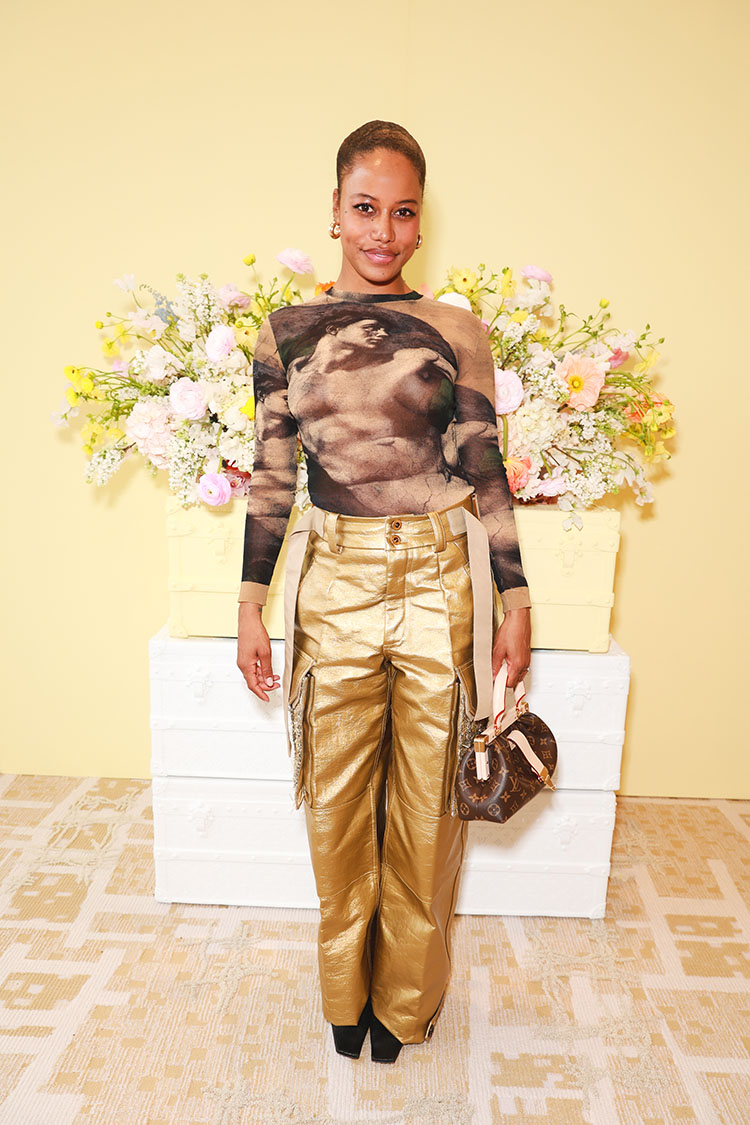 Taylour Paige 
Louis Vuitton Baby Collection Launch 