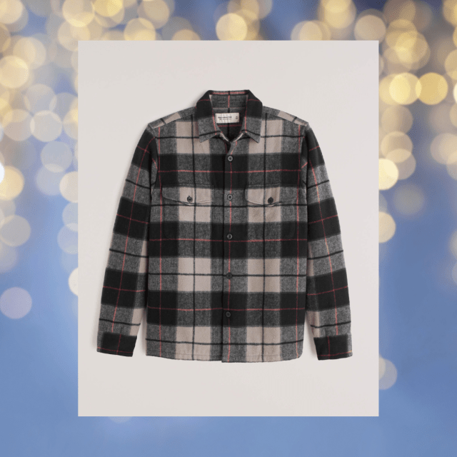 abercrombie & fitch plaid shirt jacket