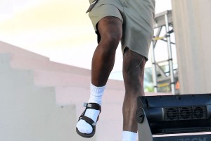 US rapper Tyler, The Creator performs during the first weekend of the Coachella Valley Music and Arts Festival in Indio, California, on April 16, 2023. (Photo by VALERIE MACON / AFP) (Photo by VALERIE MACON/AFP via Getty Images)