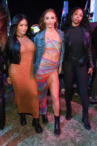 Telly Morente, Alisa Jacobs, Antoinette Williams at NYLON House in the Desert 2023 presented by Samsung Galaxy