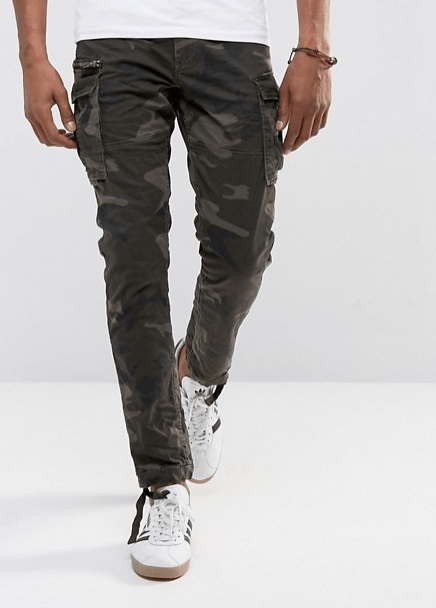 camo cargo pants