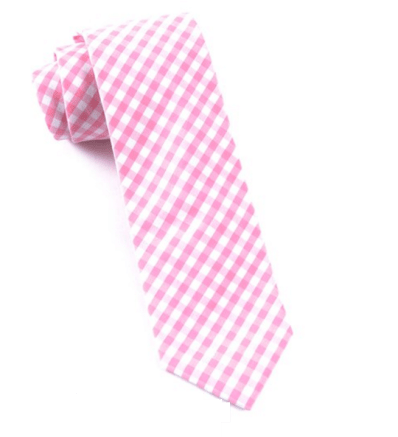 tie bar, gingham print tie, what women want