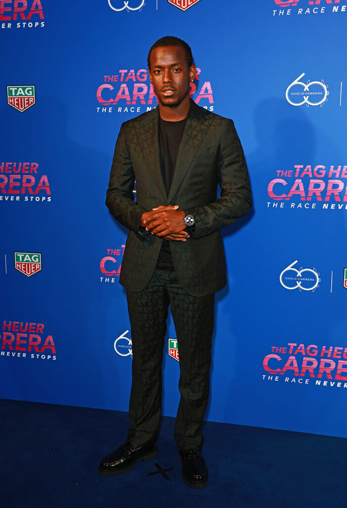 Micheal Ward arrives at the TAG Heuer Carrera 60th Anniversary Party a