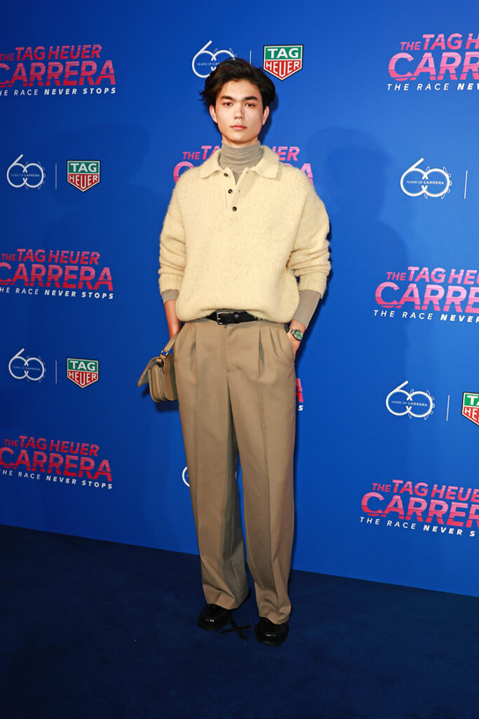 William Gao arrives at the TAG Heuer Carrera 60th Anniversary Party