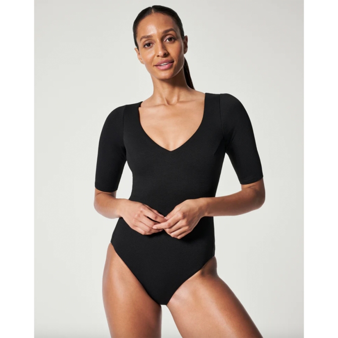 Spanx One-Piece Long Sleeve Swimsuit