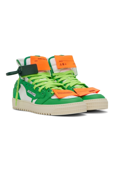OFF-WHITE Green & White 3.0 Off Court Sneakers