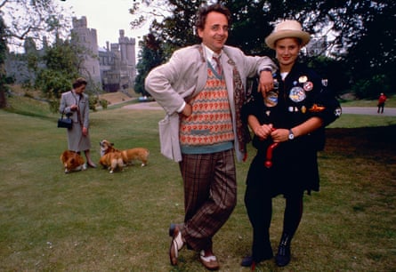 Sylvester McCoy, the Doctor from 1987 to 1989, with Sophie Aldred.