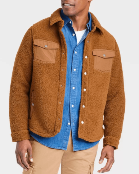 Target sherpa goodfellow snap front