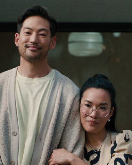 Beef. (L to R) Joseph Lee as George, Ali Wong as Amy in episode 103 of Beef. Cr. Courtesy of Netflix © 2023