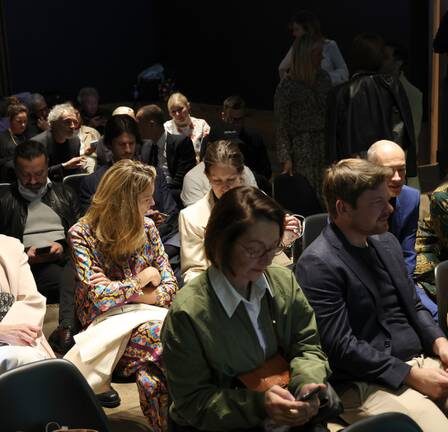 Audience members at the BoF x Design Hotels event in Milan.