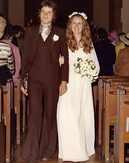 Dave and Jill on their wedding day.