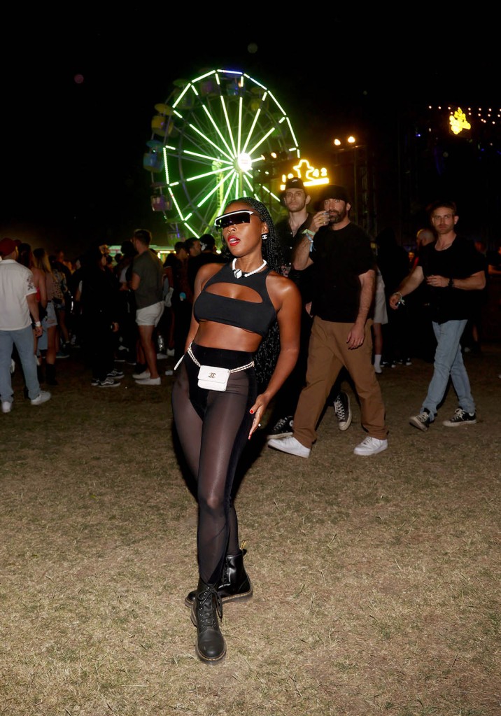 Janelle Monáe, Neon Carnival, Coachella 2023, Combat Boots