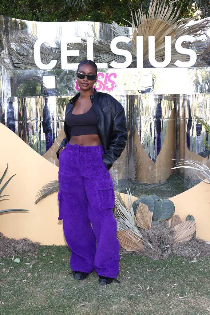 Justine Skye, Celsius Oasis Vibe House, Coachella 2023, Chunky Sandals