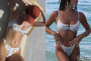 Kendall Jenner: Floral Print Bikini
