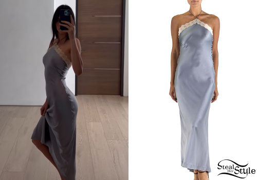 Kendall Jenner: Silk Midi Dress