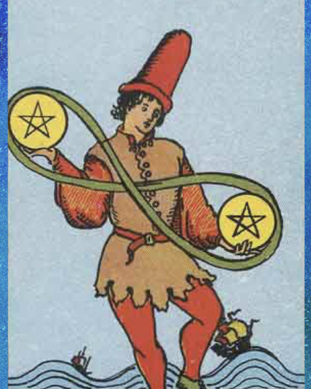 two of pentacles tarot card