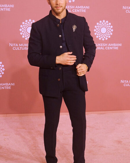 Nick Jonas attends the launch of Nita Mukesh Ambani Cultural Centre (NMACC)
