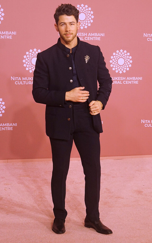 Nick Jonas attends the launch of Nita Mukesh Ambani Cultural Centre (NMACC)