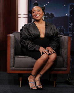 Quinta Brunson Wore Herve Leger On Jimmy Kimmel Live