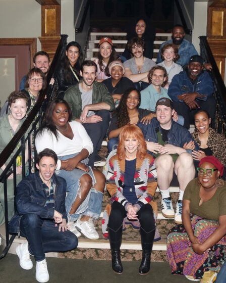 Reba McEntire poses backstage at the new musical