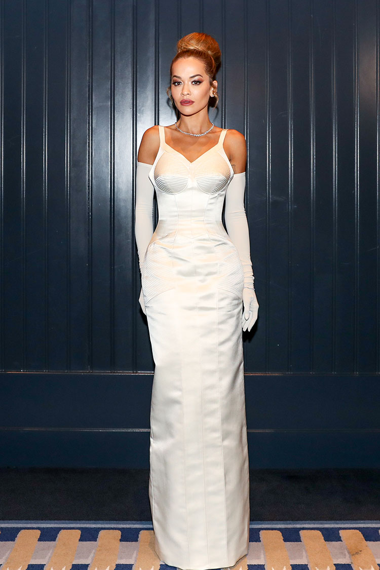 Rita Ora Wore Richard Quinn To The Prince's Trust Gala 

Richard Quinn Fall 2023

White dress, White red carpet dress