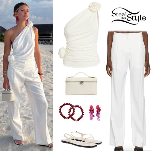 Sofia Richie: White Top and Pants