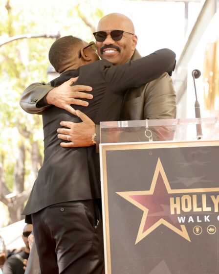 Steve Harvey, Martin Lawrence, Hollywood Walk of Fame Ceremony, Suit, Los Angeles, Boots