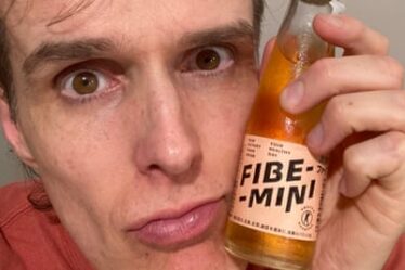 Andrew Hansen with his Fibe-Mini drink.