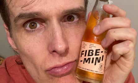 Andrew Hansen with his Fibe-Mini drink.