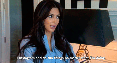 kim kardashian instagram gif, social media anxiety