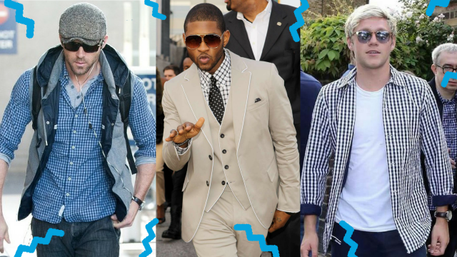 what women want, celebs in gingham, ryan reynolds, usher, liam payne