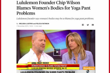 Lululemon Founder Chip Wilson Blames Women's Bodies for Yoga Pant Problems