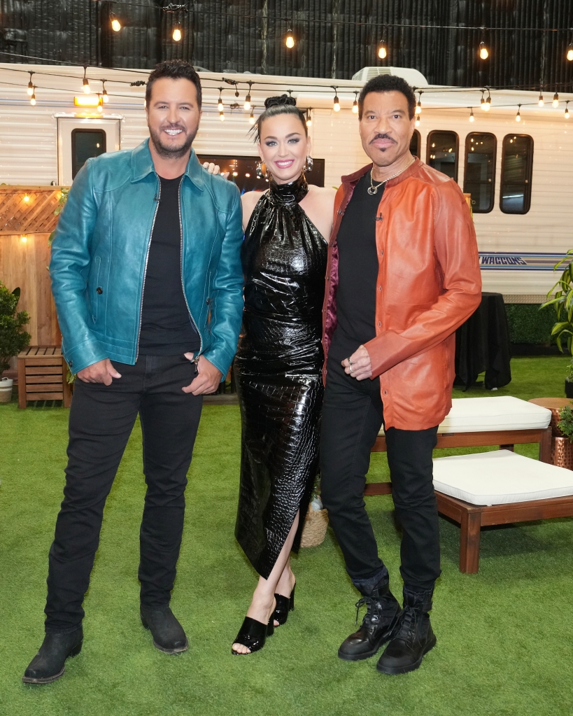 Lionel Richie, Katy Perry, and Luke Bryan on 