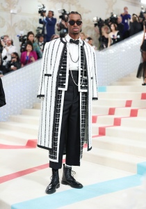 Shai Gilgeous-Alexander at the 2023 Met Gala: Karl Lagerfeld: A Line of Beauty held at the Metropolitan Museum of Art on May 1, 2023 in New York, New York.