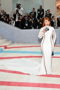 Ice Spice at the 2023 Met Gala: Karl Lagerfeld: A Line of Beauty held at the Metropolitan Museum of Art on May 1, 2023 in New York, New York.