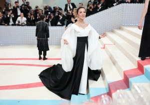 Michelle Yeoh at the 2023 Met Gala: Karl Lagerfeld: A Line of Beauty held at the Metropolitan Museum of Art on May 1, 2023 in New York, New York.