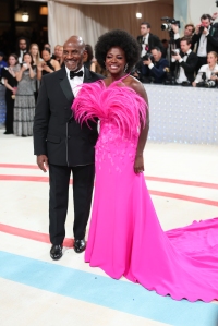 Julius Tennon and Viola Davis at the 2023 Met Gala: Karl Lagerfeld: A Line of Beauty held at the Metropolitan Museum of Art on May 1, 2023 in New York, New York.