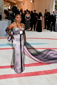 Quinta Brunson at the 2023 Met Gala: Karl Lagerfeld: A Line of Beauty held at the Metropolitan Museum of Art on May 1, 2023 in New York, New York.